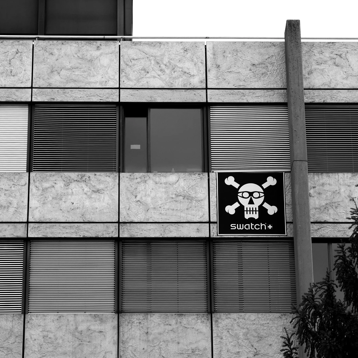 The Pirate Flag Outside Swatch Group HQ